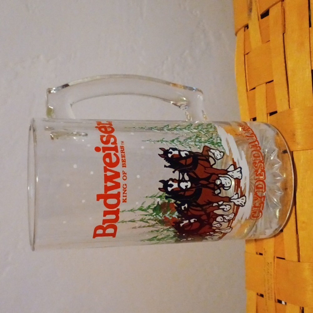 Budweiser King of Beers glass mug